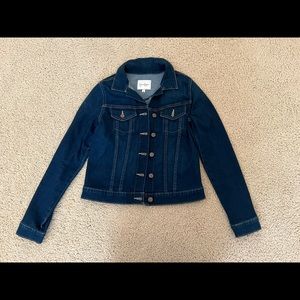 Jessica Simpson dark jean jacket